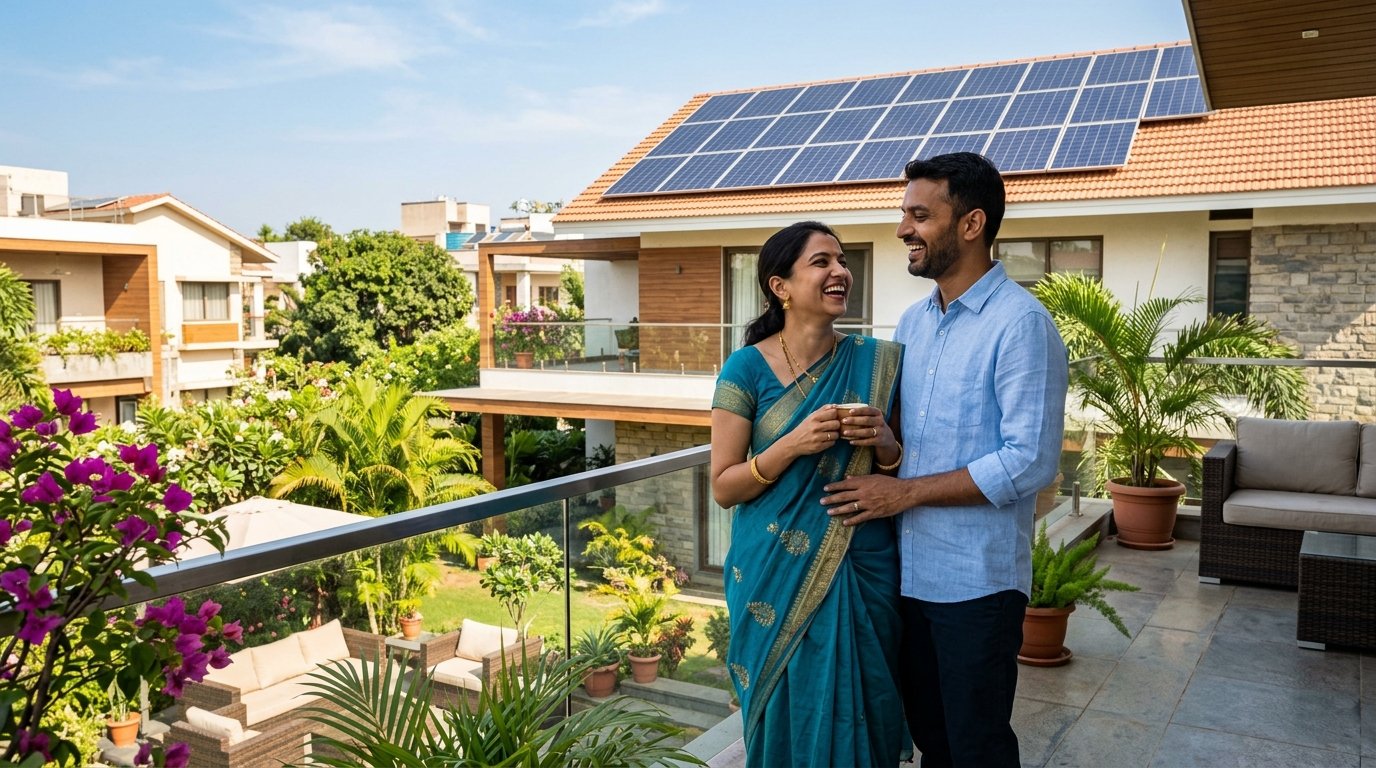 Anand and Meera Verma Villa Solar Story